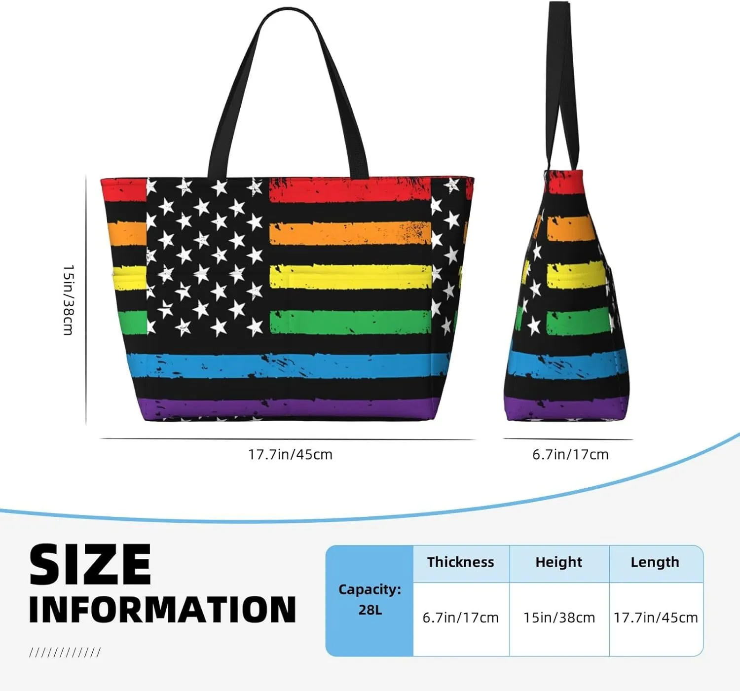 Women's Beach Tote Bag Large Waterproof Travel Bags with Pockets Sandproof Handbag for Camping Gym Pool