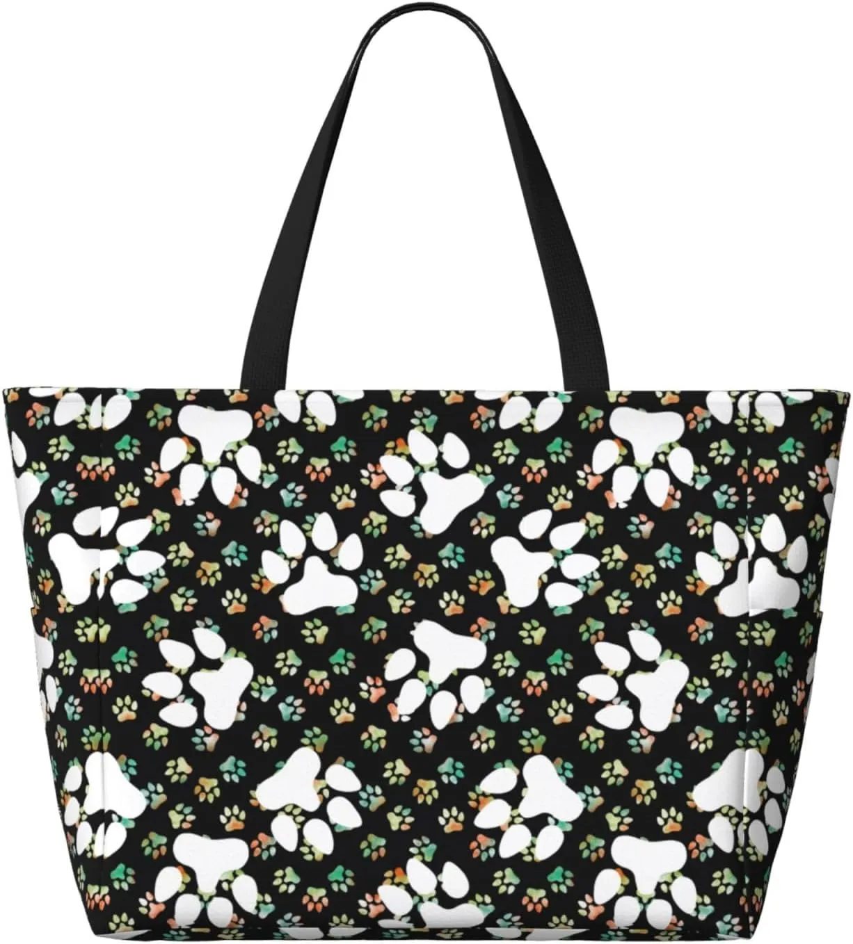 Women's Beach Travel Bags Large Waterproof Tote Bag with Pockets Sandproof Handbag for Beach Gym Vacation