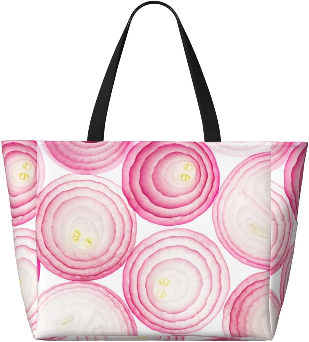 Women's Beach Travel Bags Large Waterproof Tote Bag with Pockets Sandproof Handbag for Beach Gym Vacation