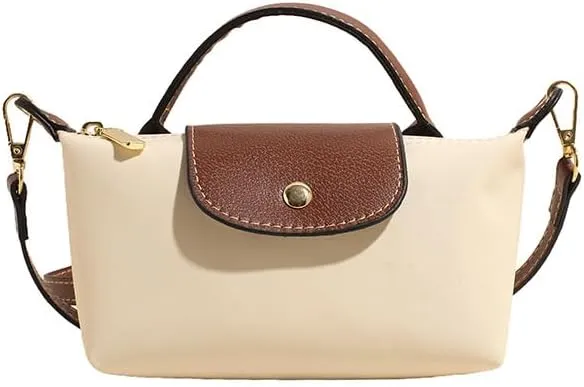 Women's color matching messenger bag small mini bag with adjustable shoulder strap for daily use in light shoulder travel