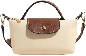 Women's color matching messenger bag small mini bag with adjustable shoulder strap for daily use in light shoulder travel