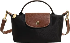 Women's Fashion Colorblock Mini Crossbody Bag, Mini Purse, Adjustable Shoulder Strap