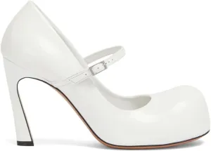 Women's Mary Jane Pumps Round Cute Toe Stiletto High Heels Vintage Buckle Strap Elegant Dress Shoes for Party Wedding
