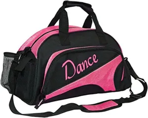 Women's Nylon Dance Sport Duffel Girl's Gym Bag (Rose) Medium