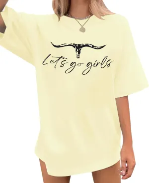 Womens Oversized Graphic Tees Country Music Vintage Western Shirts Loose Fit Country Concert Outfits