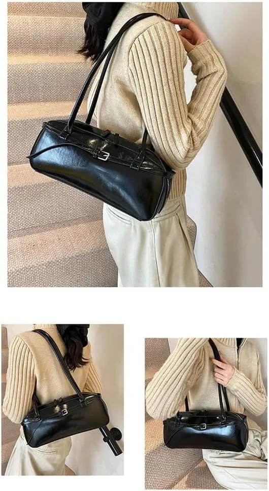 Womens Underarm Small Shoulder Autumn Winter Armpit Top Handle Handbags Trendy Commuting Retro Purse