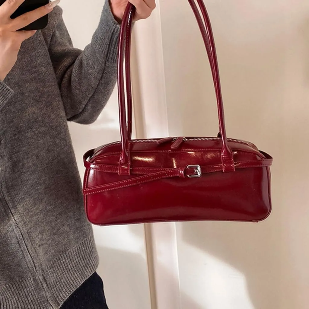 Womens Underarm Small Shoulder Autumn Winter Armpit Top Handle Handbags Trendy Commuting Retro Purse