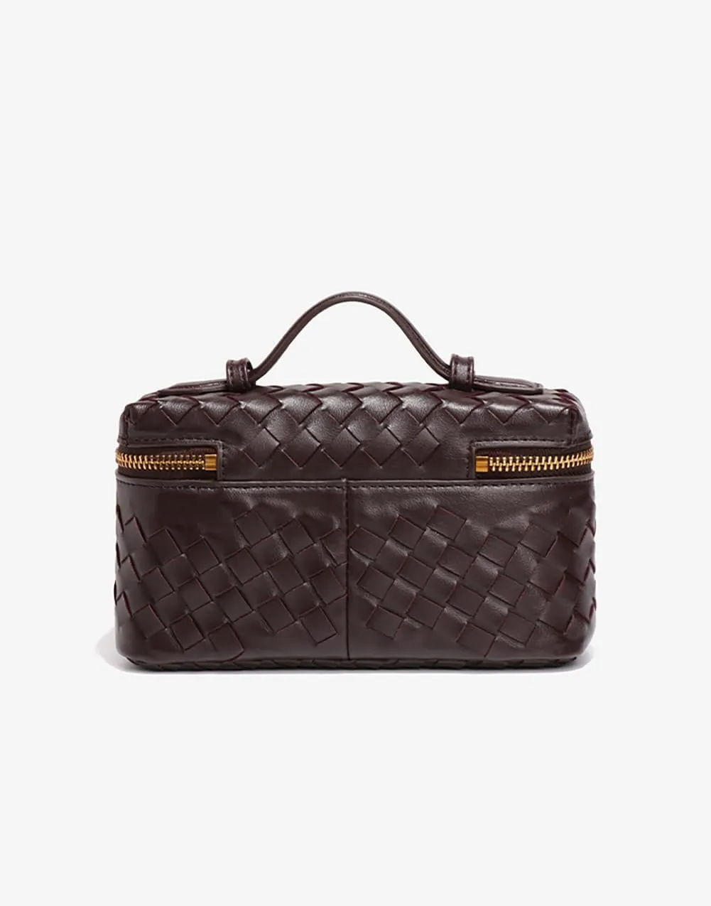 Womens Woven Crossbody Handbag Fashion Leather Top Handle Bag
