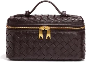 Womens Woven Crossbody Handbag Fashion Leather Top Handle Bag