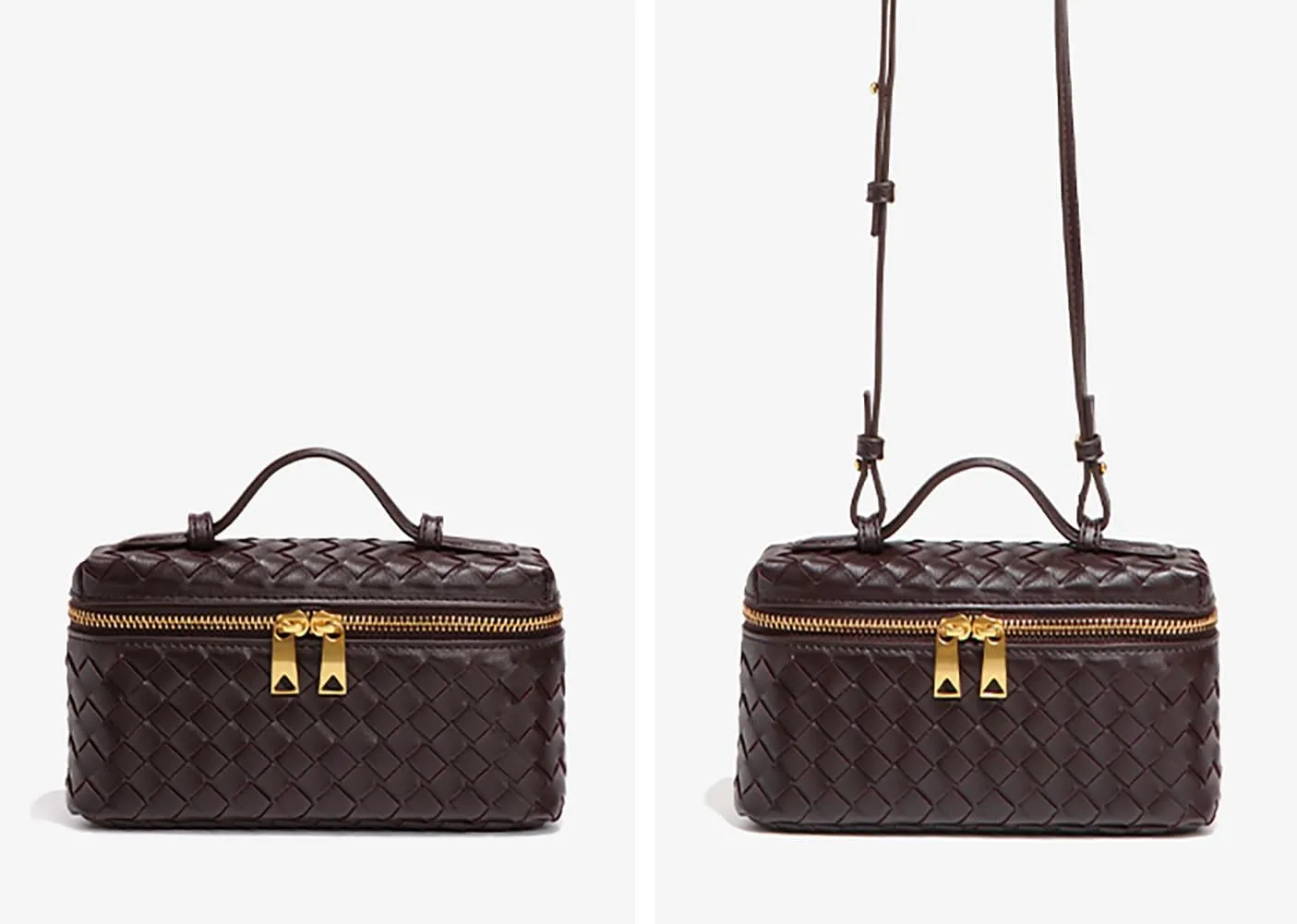 Womens Woven Crossbody Handbag Fashion Leather Top Handle Bag