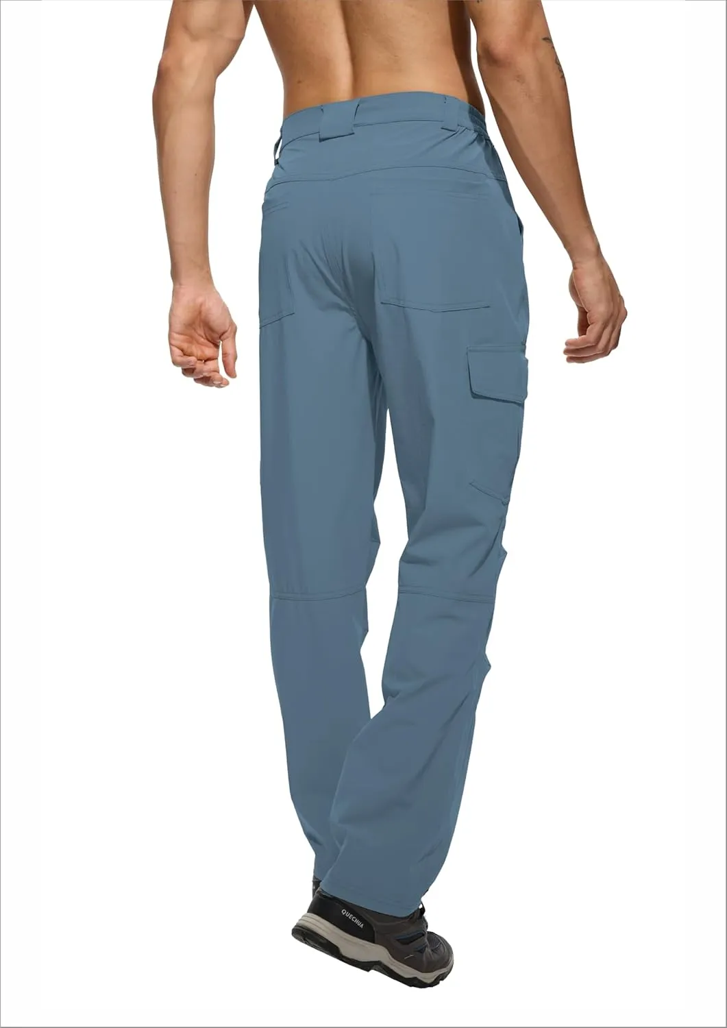 Work Pants for Men Waterproof Lightweight Quick Dry Travel Fishing Camping Men Hiking Cargo Pants Outdoor 6 Pockets