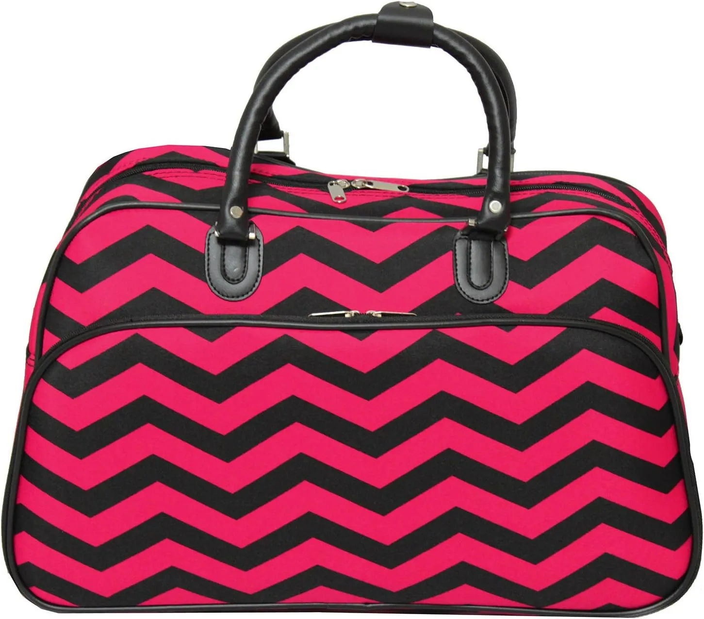 World Traveler Chevron 21-inch Carry-on Shoulder Duffel Bag
