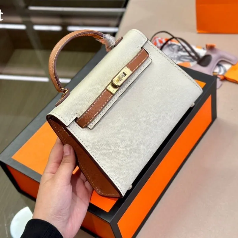 Worldwide shipping - Kelly Milk/Brown Act fast ESMEE Handbag Mini