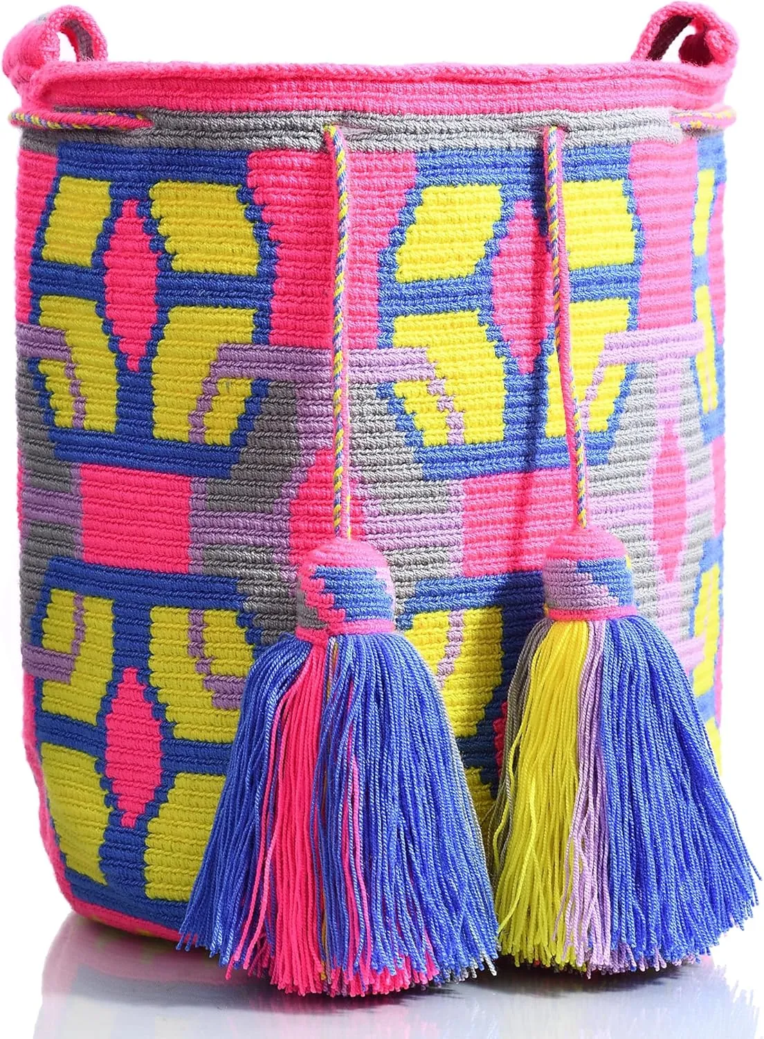 WYOU Designer Collection Hobo Bag Wayuu Crochet, Large
