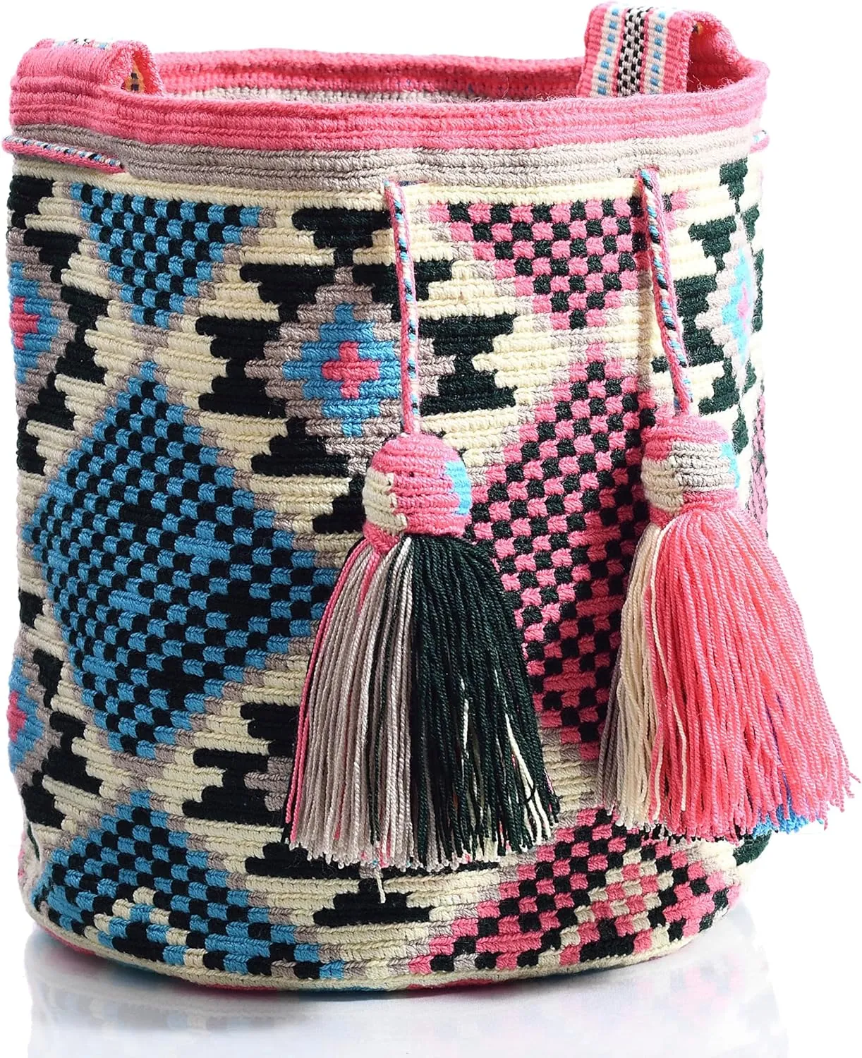 WYOU Designer Collection Hobo Bag Wayuu Crochet, Large