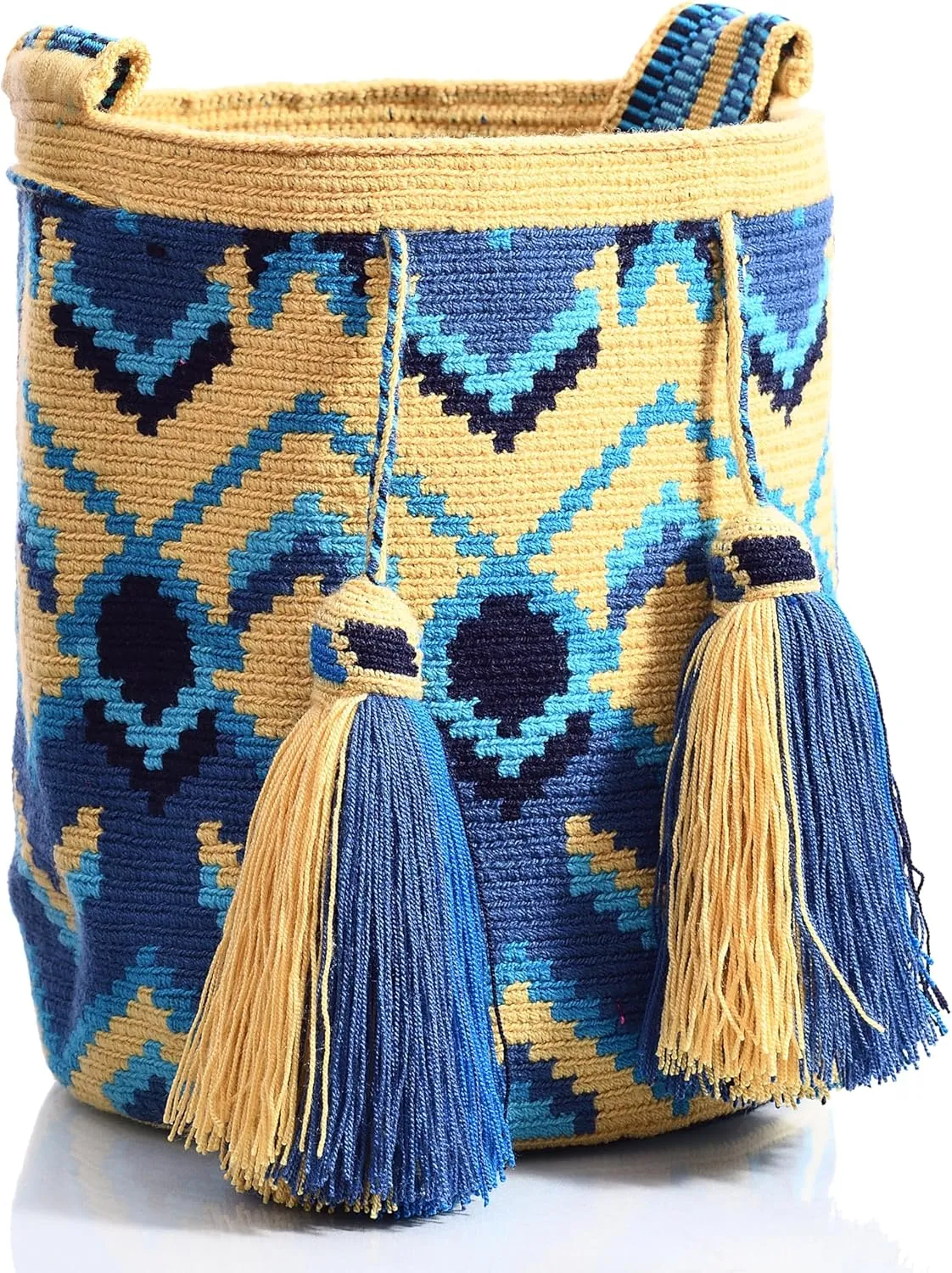 WYOU Designer Collection Hobo Bag Wayuu Crochet, Large