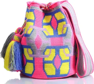 WYOU Designer Collection Hobo Bag Wayuu Crochet, Large