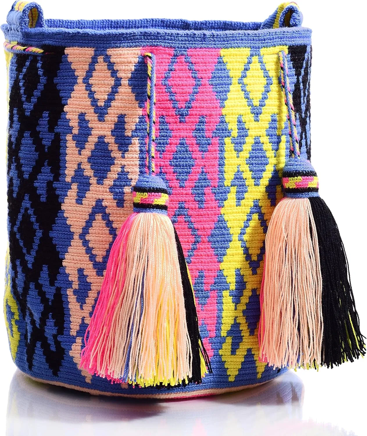 WYOU Designer Collection Hobo Bag Wayuu Crochet, Large
