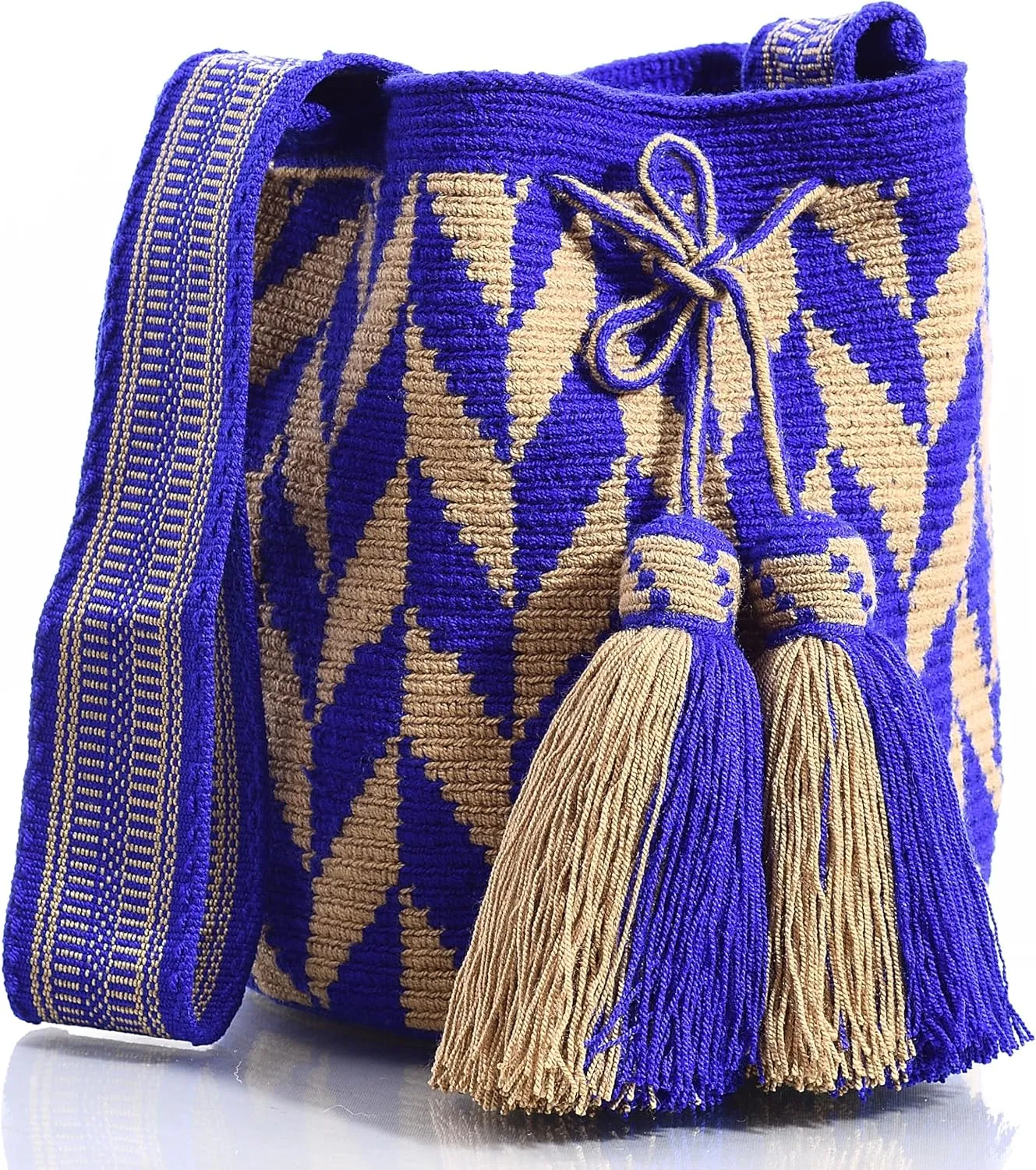 WYOU Designer Collection Hobo Bag Wayuu Crochet, Medium