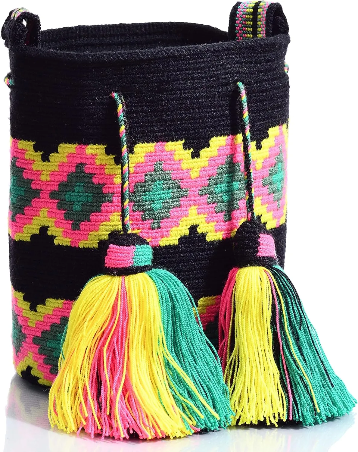 WYOU Designer Collection Hobo Bag Wayuu Crochet, Medium