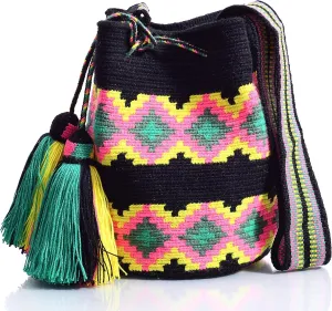 WYOU Designer Collection Hobo Bag Wayuu Crochet, Medium