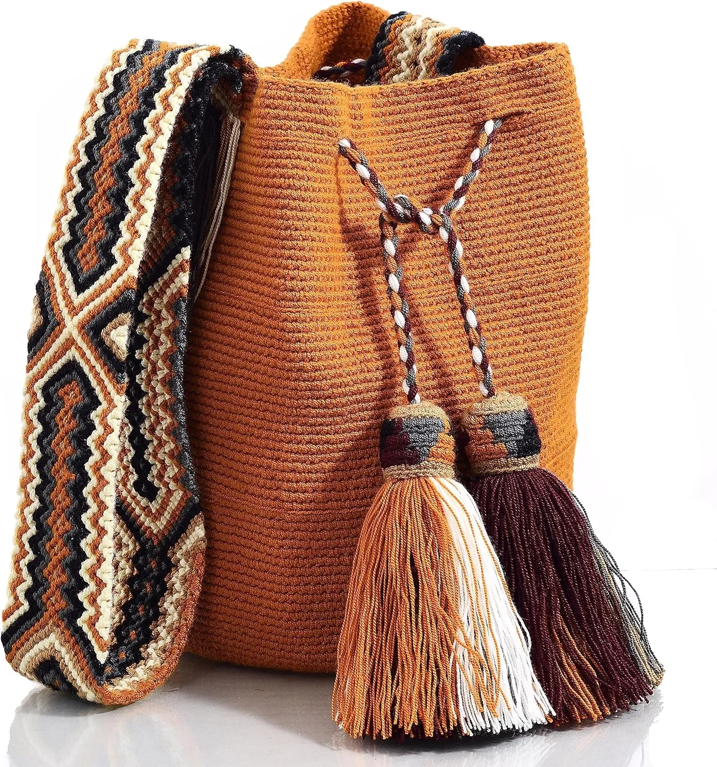 WYOU Utopia classics Hobo Bag Wayuu Crochet, Large