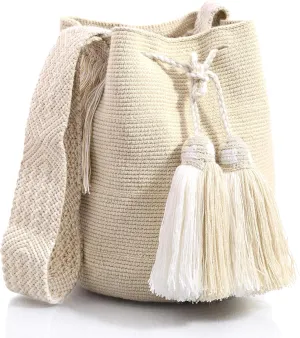 WYOU Utopia classics Hobo Bag Wayuu Crochet, Large
