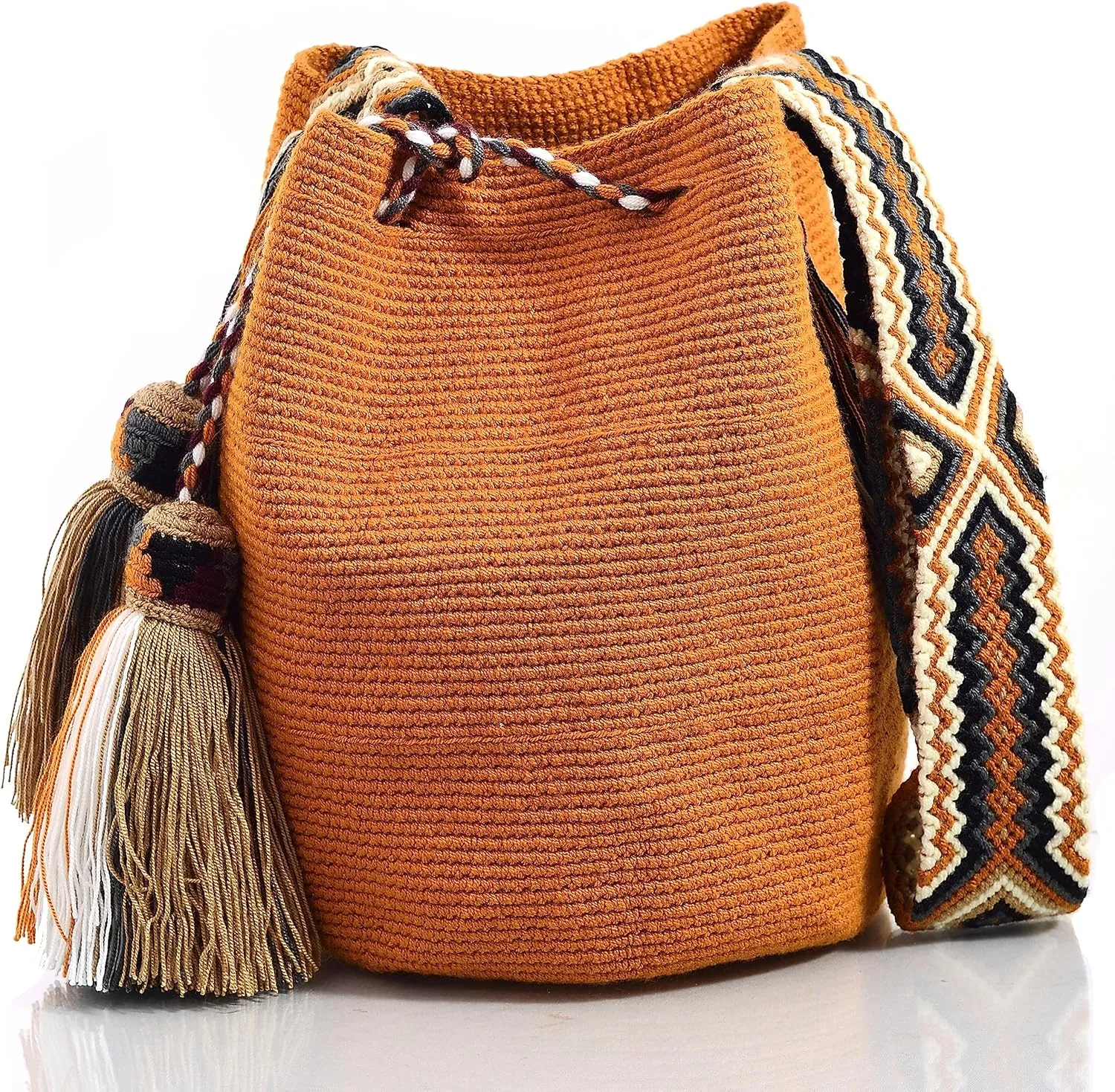 WYOU Utopia classics Hobo Bag Wayuu Crochet, Large