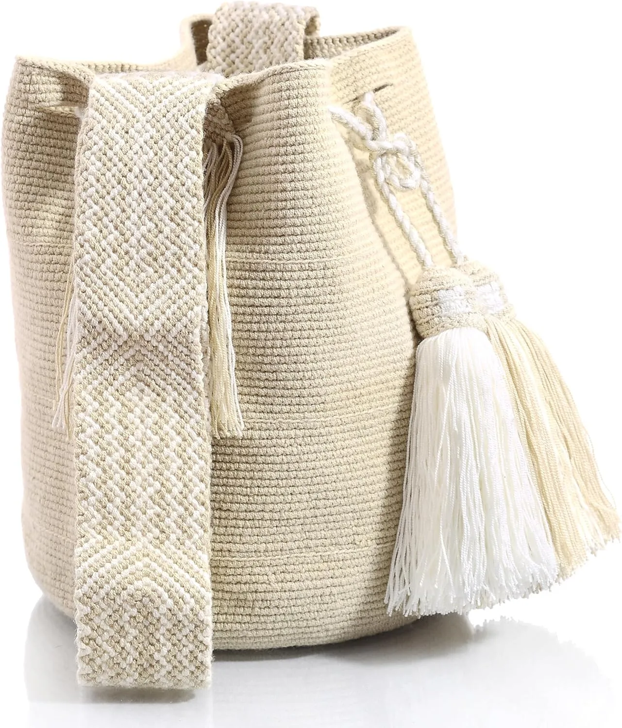 WYOU Utopia classics Hobo Bag Wayuu Crochet, Large
