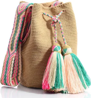 WYOU Utopia classics Hobo Bag Wayuu Crochet, Large