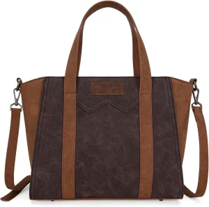 X Wrangler Color Block Tote Bag for Women Large Shoulder Purses and Handbags