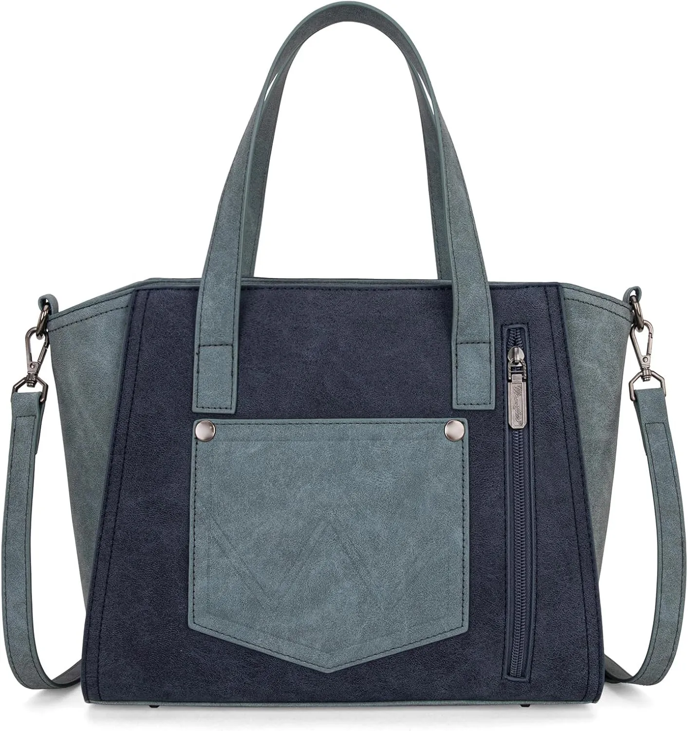 X Wrangler Color Block Tote Bag for Women Large Shoulder Purses and Handbags