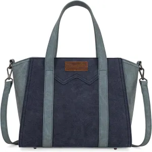 X Wrangler Color Block Tote Bag for Women Large Shoulder Purses and Handbags
