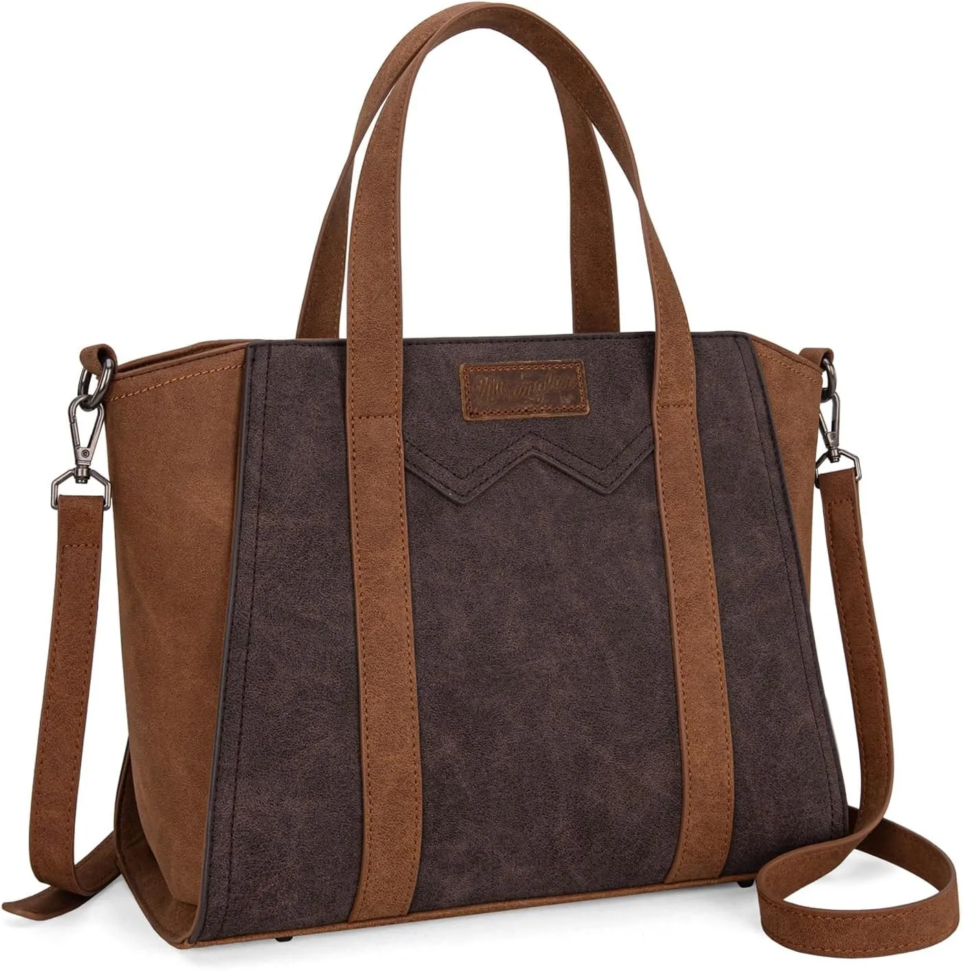 X Wrangler Color Block Tote Bag for Women Large Shoulder Purses and Handbags