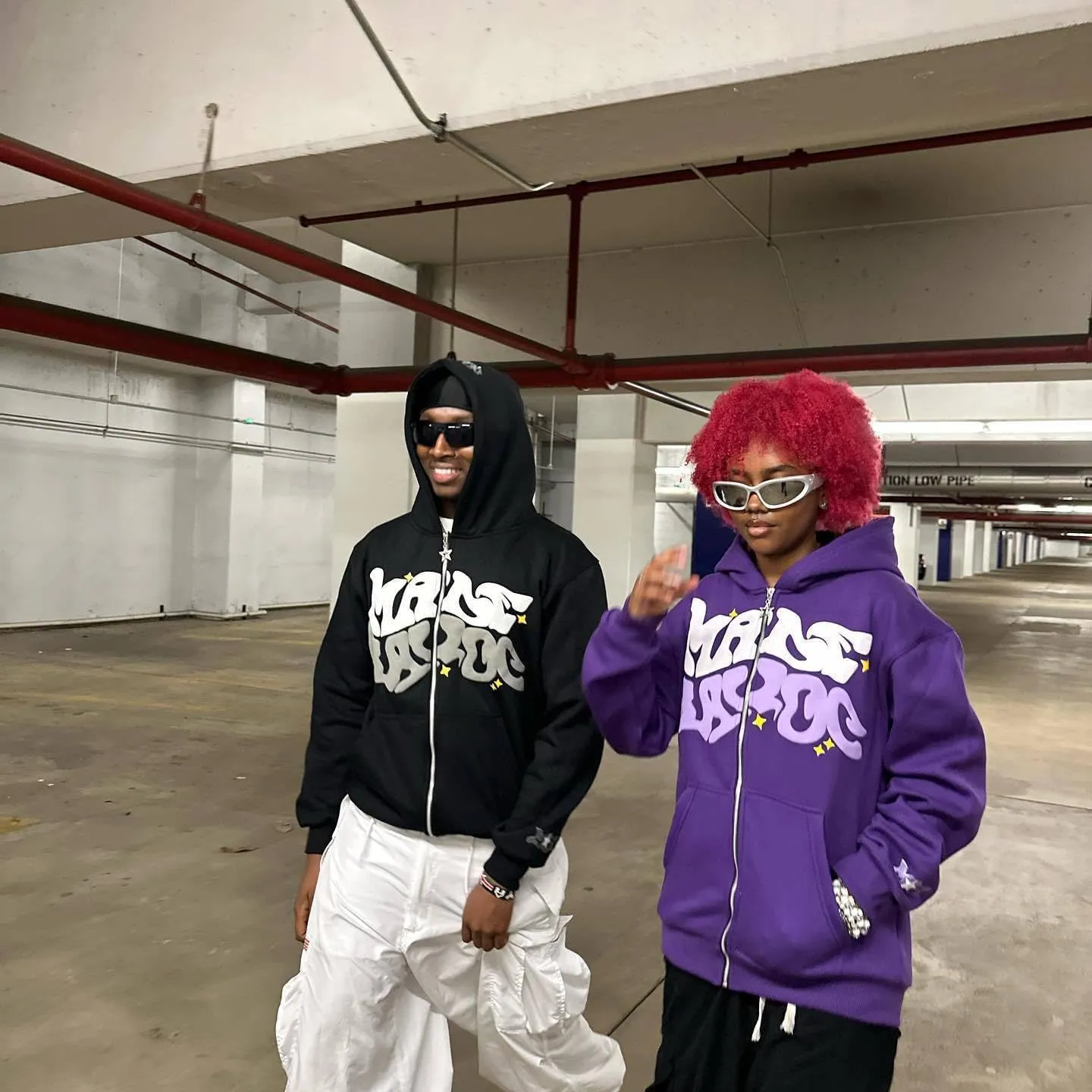 Y2k Hoodie Men Puff Print Zip Up Hoodie Y2k Jacket 90s Vintage Designer Hoodies Graphic Streetwear Emo Sweatshirt
