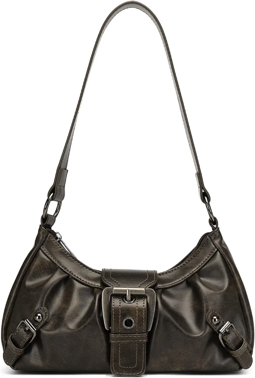 Y2k Purse Shoulder Bag Top Handle Hand Bag Y2k Punk Hobo Clutch Brown Vintage Purses for Women