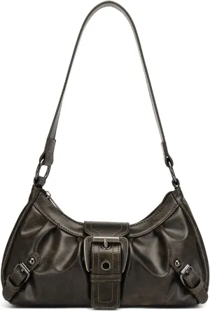 Y2k Purse Shoulder Bag Top Handle Hand Bag Y2k Punk Hobo Clutch Brown Vintage Purses for Women