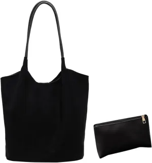 YFGBCX Suede Tote Bags for Women - Slouchy Hobo Handbag for Office & Work - Fall Season