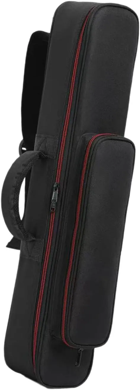 YIJU Saxophone Storage Bag Handbag with Exterior Pocket Strap Soprano Saxophone Case Sax Gig Bag for Gig Instruments Flute, S