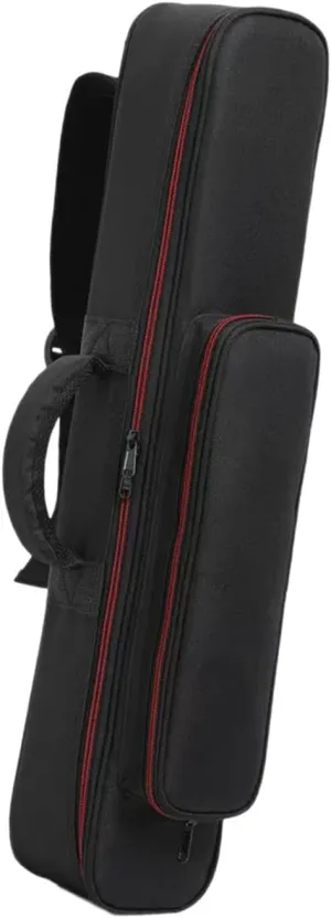 YIJU Saxophone Storage Bag Handbag with Exterior Pocket Strap Soprano Saxophone Case Sax Gig Bag for Gig Instruments Flute, S