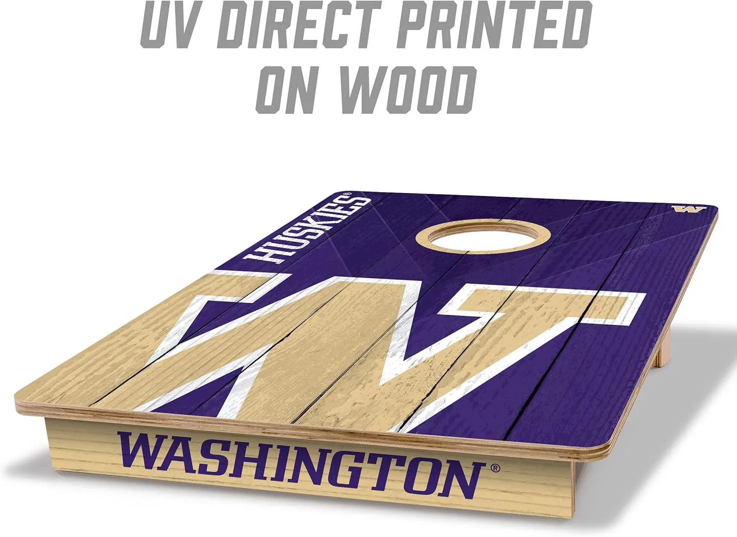YouTheFan NCAA 2’ x 3’ Wood Cornhole Game with Logo Bags