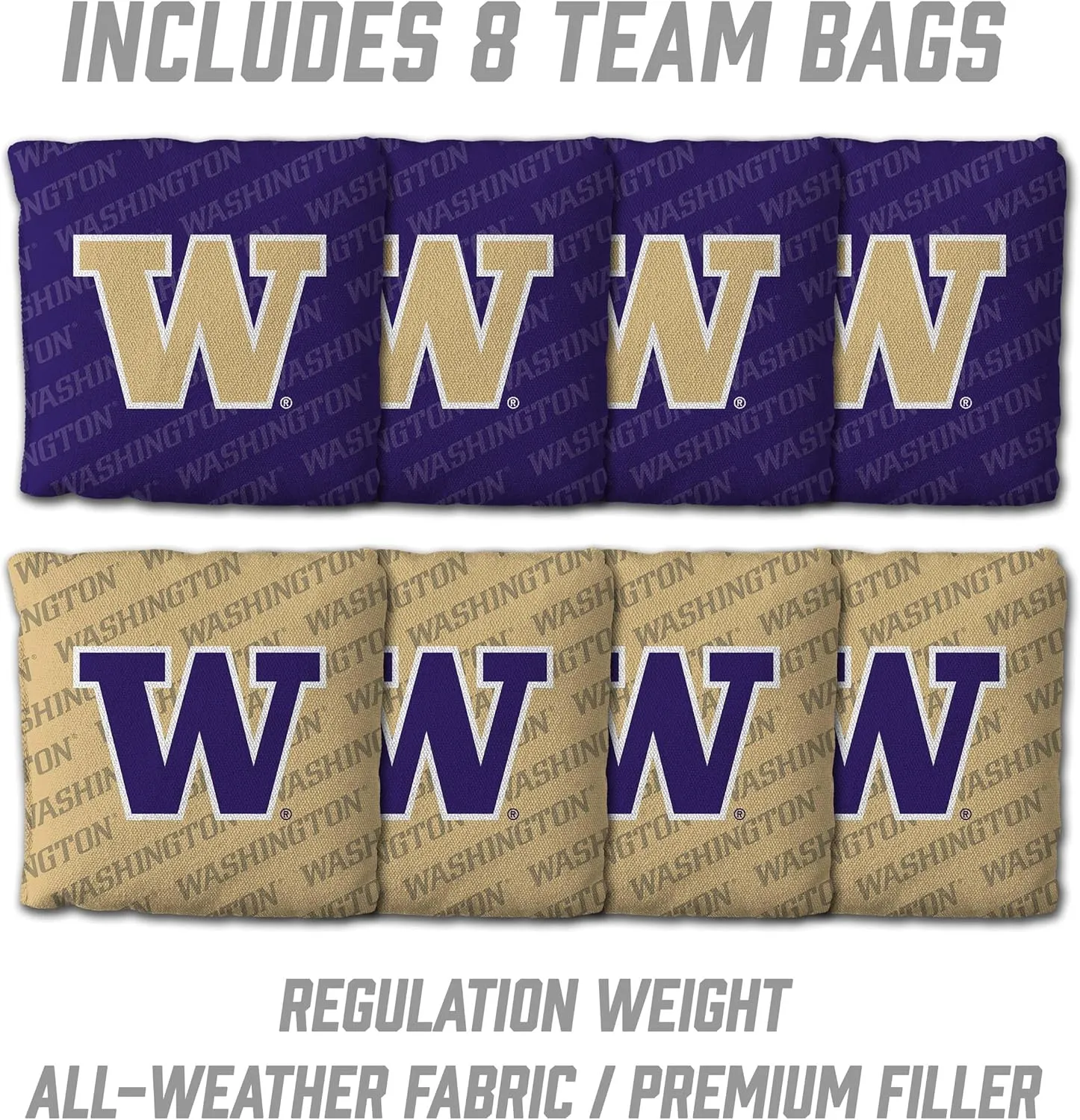 YouTheFan NCAA 2’ x 3’ Wood Cornhole Game with Logo Bags