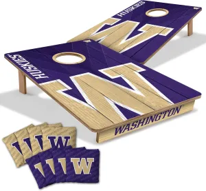 YouTheFan NCAA 2’ x 3’ Wood Cornhole Game with Logo Bags