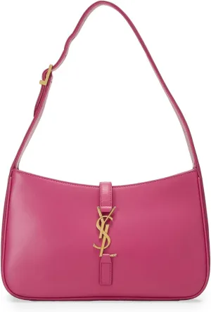 YSL Women's Pre-Loved Pink Leather Le5 A7 Shoulder Bag