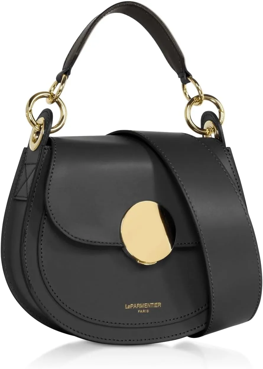 Yucca Soho Leather Top-Handle Shoulder Bag, 7.9 x 6.7 x 2.4 inches