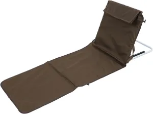 ZJchao Beach Lounge Chair Folding Portable Adjustable Reclining Beach Mat 330.7lb Load Bearing for Pool Camping (Brown)
